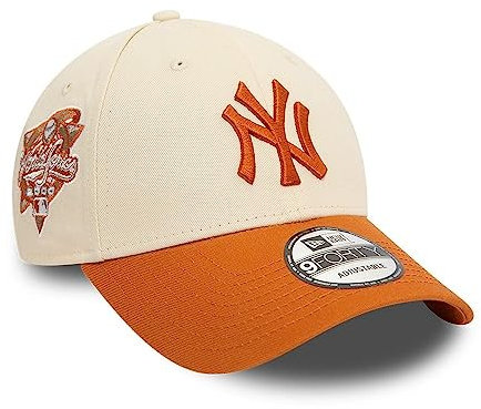 New Era New York Yankees MLB World Series 2000 Sidepatch Beige Brown 9Forty Adjustable Cap - One-Size