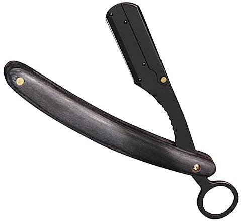 FRCOLOR Rasoir Manuel Pliable En Acier Inoxydable Pour Homme Tondeuse à Barbe Pratique Design Compact Pour Salon Et Usage Domestique Présent Hommes