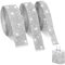 3 Rollen Selbstklebend Glitzerband Strassband Glitzersteine Silber Selbstklebende Strasssteine Kristall Diamant Dekoration für DIY Kunsthandwerk (Silber)