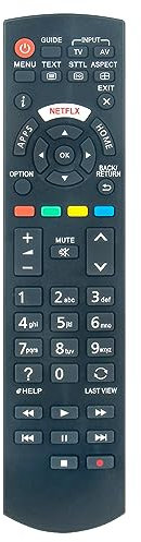 N2QAYB001009 Ersatz-Fernbedienung für Panasonic LCD TV TX-40DS500B TX-40DS500E TX-40DS503E TX-40DSR410 TX-40DSU401 TX-40DSU501 TX-40DSW404 TX-40DSW501 04 TX 40DX600B TX-40DX600E