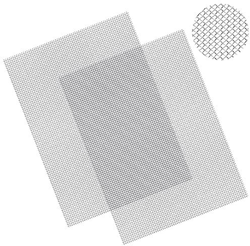 PNOOFR 2 Stück Gitter Gegen Mäuse, 304 Edelstahl Drahtgeflecht Drahtgitter Feinmaschig Lüftungsgitter leicht zu Schneiden für Belüftung Wachmann Garten Insektengitter Nagerbekämpfung