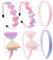 DRESHOW 6 Pezzi Ragazze Fasce Arco Glitter Bambini Fascia Cuore Stella Capelli per Toddlers Adolescenti