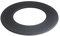 Embellecedor tubo salida humos caldera horno inox negro collar rosetón chimenea tubería roseta estufa pellet pared conductos (200mm Diámetro Interior)