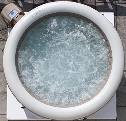 Premium PRO Design Energiespar Whirlpool Unterlage (4cm Dicke) - Thermoisolierung & Kälteschutz - Effiziente Isoliermatte für aufblasbare Whirlpools & Pools bis 270cm (204cm x 204cm, Shining White)