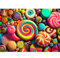 HUADADA Puzzle 1000 Teile, 1000 Teile Puzzle für Erwachsene und Kinder, Impossible Puzzle, Puzzle-Geschenk, Clevere Rätsel, Puzzle Farbenfrohes (Farbige bonbons)