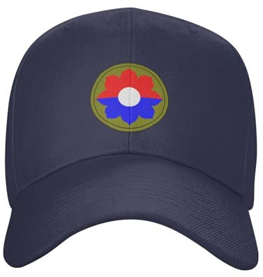 KWQDOZF 9. Infanterie-Division-Patch-Baseballkappen für Männer und Frauen, verstellbare Kappe, Trucker-Hüte, Papa-Kappe