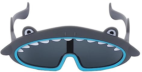 WRITWAA 1 Stück Hai Form Brille Party Lustige Brille Streichbrille Requisiten Lustige Brille Für Kinder Party Requisiten Partyzubehör Party Lustige Brille