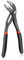 CCLIFE Pince à Pompe à Eau 175 mm, CR-V Pince Multiprise Régable Serrage Rapide avec Bouton de Réglage