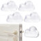 Door Stop Wall Protector, Wall Protectors Door Bumper, Door Stop for Wall Damage & Noise, Transparent Cloud Pattern, Large, 4 Pcs