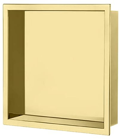 Nassboards 304 Stainless Steel Shower Niche - Wet Room Shelf Recess, Waterproof Storage - Easy Installation for Home Improvement, Bathroom Renovation - Durable, Lightweight, Pre-Built