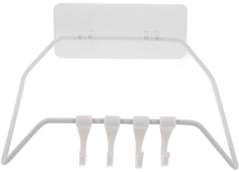 Angoily 1 Pc Support de Rangement Suspendu cintres de Pot Support de Rangement pour lavabo Etagere Rangement Cuisine Etagere Cuisine Rangement Support de Stockage de Bassin Blanche