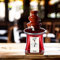 Salco Schokobrunnen | 3-stufiger Chocolate Fountain | Retro-Style | Edelstahl | Mit Wendelschnecke | 90 Watt | Perfekt für Früchte, Kekse & mehr | Leichte Reinigung | Metallic-Rot