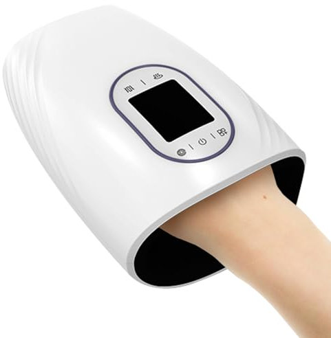 Cordless Handmassagegerät,Elektrisches Handmassagegerät, wiederaufladbares hand massagegerät mit Heizung Kompression, Ideal zur Linderung von Handermüdung,geeignet als Geschenk für Männer und Frauen