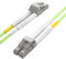 H!Fiber.com OM5 LC auf LC Duplex-Glasfaserkabel, Patchkabel, MMF-Jumper, 0,5 Meter (1,64 Fuß)