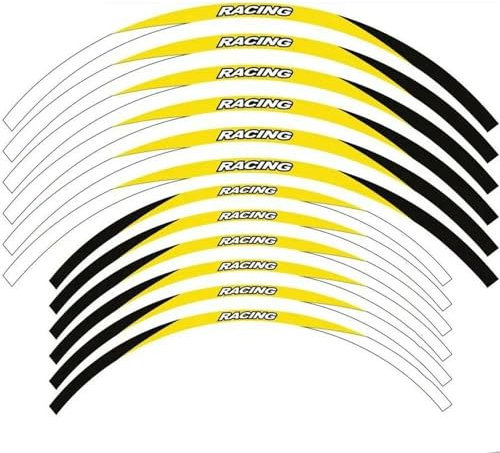 OPYJRL Schön und langlebig Motorrad-FELGENSTREIFEN-Aufkleber 21''19''18'' Für KX 250 1989-2007 2021 16 17 KX 250F 2004-2021 09 10 11(Green 4)