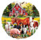 Holzpuzzle Erwachsene und Kinder, Farm Animals Kreisförmige Einzigartige Wooden Puzzle, Holz Puzzle Erwachsene Mit Geschenkbox Aus Holz (M-200 Stück)