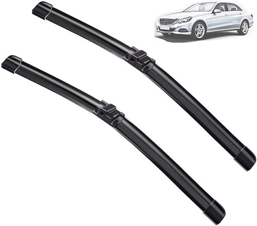 Frontwischerblätter für Mercedes Benz E-Klasse W211 S211 02-09 – Hochleistungs-Set, hervorragende Sicht auf die Straße, einfach zu installierende Flache Wischerblätter