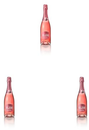 LUC BELAIRE Luxe Rosé demi-sec, französischer premium Schaumwein aus der Provence, 12,5% Vol., Cuvée mit Aromen von Erdbeeren & Himbeeren, 0,75 l (Packung mit 3)