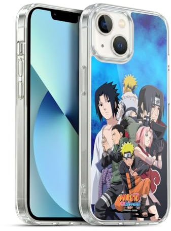 Head Case Designs Offizielle Naruto Shippuden Konoha Schluessel Kunst Gel Handyhülle Hülle [Militärischer Schutzgrad] Kompatibel mit Apple iPhone 13