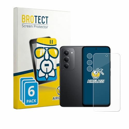 BROTECT 6 Stück Schutzglas für Xiaomi Poco M8s (Display+Kamera) Schutzfolie Panzer Folie Glas[Extrem Kratzfest, Anti-Fingerprint, Ultra-]