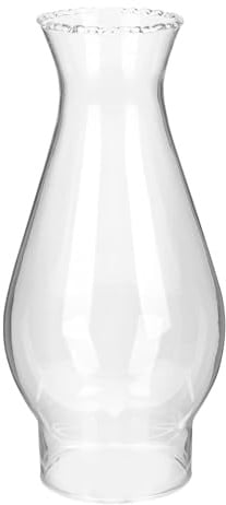 HEALLILY Paralume Vetro Ricambio per Lampada a Petrolio, Copertura in Vetro Trasparente Stile Retrò, Facile da Installare, per Campeggio All'aperto
