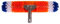 Swim Time NA315 Brosse Torrent Bleue (45,7 cm, Orange/Blanc/Bleu)
