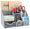 EasyPAG 7 Fächer Metall Schreibtisch Organizer Stiftehalter Stiftköcher Vielseitig Utensilienschalen Büro Organisation Zubehör Ablage mit Schublade,Silber