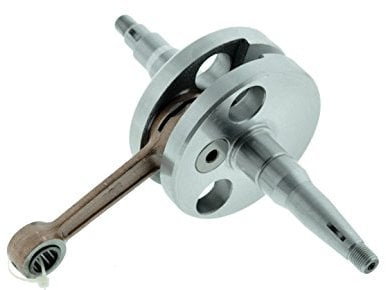 Ost2rad Kurbelwelle für Simson S51 SR50 KR51/2 Schwalbe, Schwarz, Edelstahl oder legierter Stahl, Kohlenstoffstahl, Poliert, 1 Stück