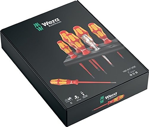 Wera 05006480001 160 iS/7, VDE Isolierter Schraubendreher Satz, 7-teilig