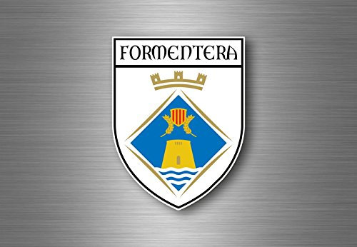 Akacha Aufkleber Sticker autoaufkleber Wappen Schild Flagge Spanien Formentera