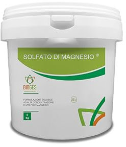 Bioges Solfato di Magnesio 5 kg Ideale per Tutte Le Piante