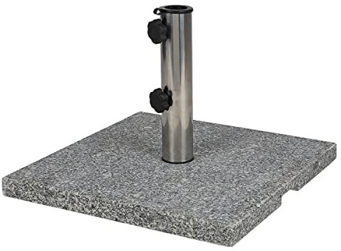 Buri Pied de parasol en acier inoxydable 20 kg
