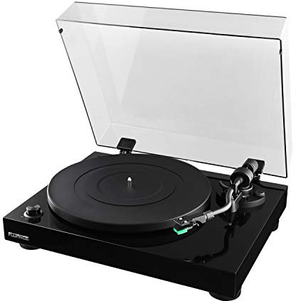 Fluance RT81 Elite High Fidelity Vinyl Turntable Record Player with Audio Technica AT95E Cartridge, Belt Drive, Built-in Preamp, Adjustable Counterweight, High Mass MDF Wood Plinth - Piano Black