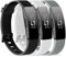 3 Stück Silikon-Armbänder für Fitbit Inspire HR & Fitbit Inspire 2 & Fitbit Inspire & Ace 2 Ersatz-Armbänder für Damen Herren S L (groß: für 18 cm - 23 cm Handgelenke, schwarz + weiß + grau)