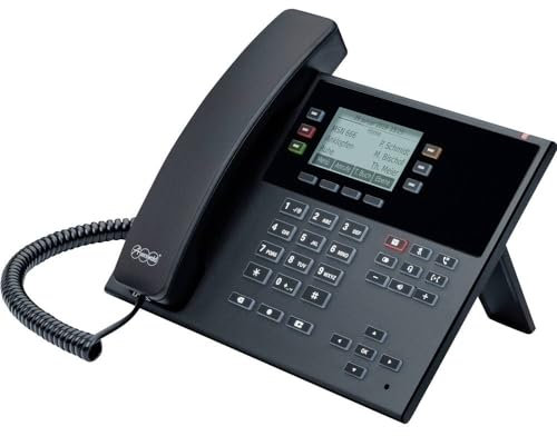 Auerswald 90277 COMfortel D-110 Schnurgebundenes Telefon, VoIP Freisprechen, Headsetanschluss, Optische An, Schwarz