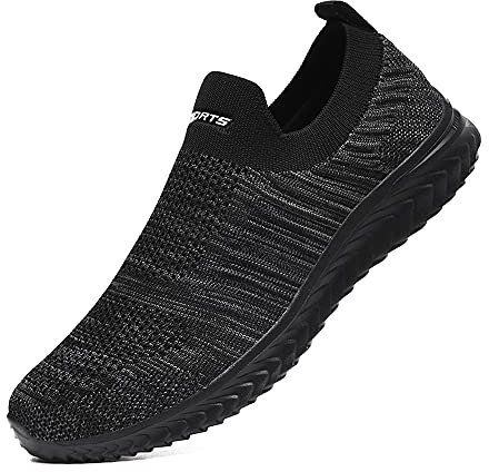 YisiNP Zapatillas Deportivas de Malla para Mujer para Correr sin Cordones para Hombre Zapatillas de Fitness