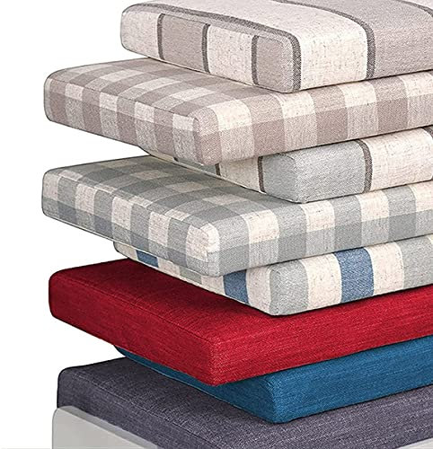Sitzkissen für Bank, 2- und 3-Sitzer, Gartenbank, Sitzkissen für den Außenbereich, 80/90/100/120 cm, für Esszimmer, Terrasse, B, 120 x 40 x 5 cm