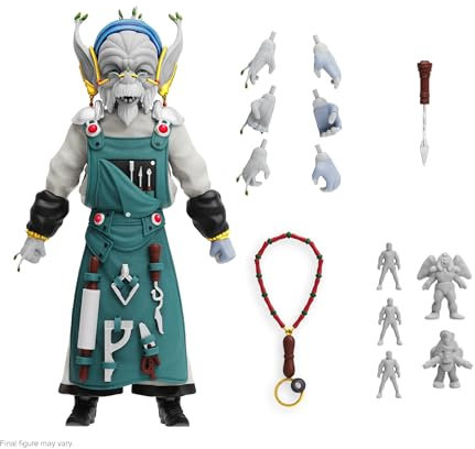 Super7 ULTIMATES! Mighty Morphin Power Rangers Finster - 7 Power Rangers Action Figure with Accessories Classic TV Show Collectibles