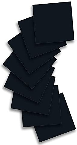 Baalaa Infusible Ink Sheets Bundle for Mug Press,Black Infusible Ink Paper for Sublimation,8Pcs 12X12 Inch