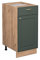 Vicco Mueble bajo de Cocina Fame-Line, Verde Dorado Casa de Campo/Roble Dorado, 40 cm sin encimera