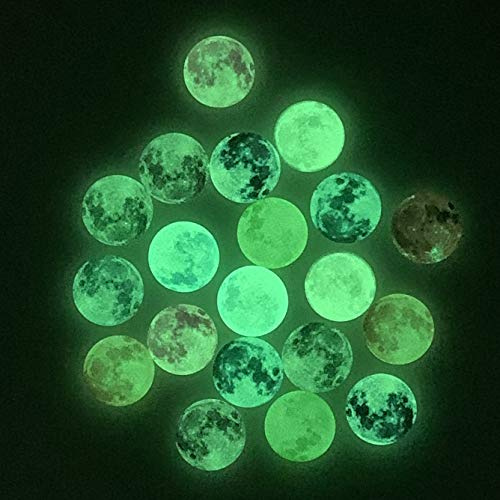 Glas-Cabochons mit Mondkuppel, rund, flache Rückseite, für Bastelarbeiten, Halsketten, Armbänder, Anhänger, 40 mm, 20 Stück