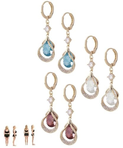 Magnetische Ohrringe mit Lymphfluss, Magnetotherapie, Germanium-Ohrringe, Lymphmagnettherapie-Ohrringe, Lymphfluss, Lymphdrainage-Ohrringe, Schmuck, Geschenke für Frauen, Kristall