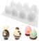 douyif Molde Huevo De Chocolate Moldes Para Huevos De Pascua Molde De Silicona Mousse Huevos Moldes De Silicona Para Huevos para Tartas Mousse De Chocolate Fondant Pascua Deco