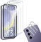 HidWee Pellicola Protettiva Compatibile con Samsung Galaxy S24 Plus, 3 Pezzi Vetro Temperato + 3 Vetro Protezione Fotocamera Con Strumenti di Installazione, 9H Durezza Anti-Graffio Screen Protector