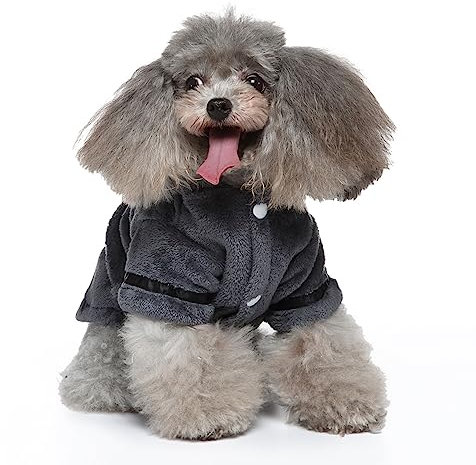 Haustier-Bademantel, schnell trocknend, super saugfähig, Hunde-Bademantel für große, mittelgroße und kleine Hunde