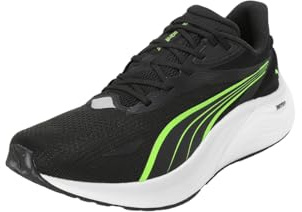 Puma Electrify Nitro 4 - Scarpe per Jogging su Strada Maschio, Puma Black-Yellow Alert-Feather Gray,
