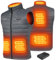Gokozy Heated Vest for Men with 10000Mah Battery Pack, Heated Gilet Lightweight Heated Jacket and Waterproof Vest for Hunting/Hiking-Grey