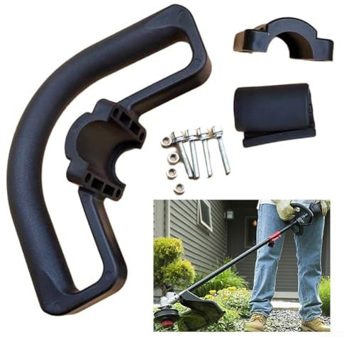 Universal Rasentrimmer Loop Griff Bar Montagesets Ersatzteil mit 4 Schrauben, ergonomisches Design