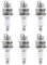 VZU Adefol, 6 candele di accensione L7T a 2 tempi per NGK BPMR7A, L7T, BM6A, BPMR7A, RCJ6Y, RCJ7Y, WSR5F, Adefol, candele per decespugliatore, motosega, decespugliatore, scooter a gas, Pocket Bikes