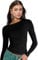 Women Basic Tops, Long Sleeve Crewneck Slim Base Layer Fit Y2K T Shirts, Fashion Going Out Crop Clothes for Ladies Girls Black